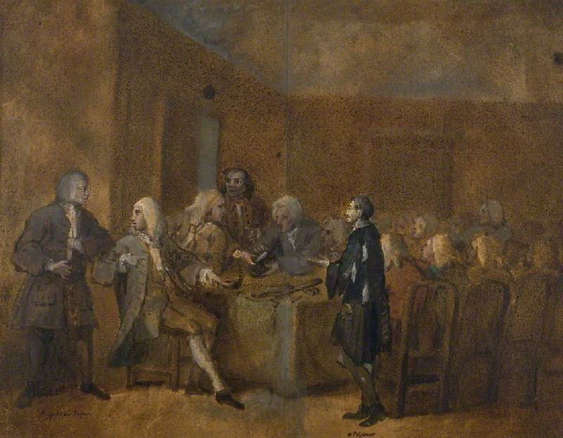 Un prigioniero della flotta in esame davanti a un comitato della Camera dei Comuni - 675, Fitzwilliam Museum